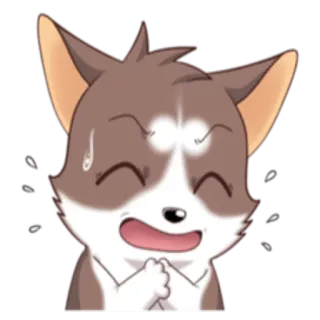 😬 Kartun, Anjing, Emosi, Lucu, Binatang, Kocak whatsapp sticker