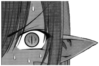 🐍 Anime, Ragazza gatto, Manga, Occhio, Sudore, Orecchio telegram sticker