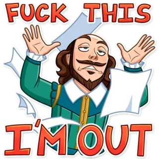 Shakespeare telegram stickers