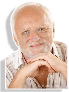 😕 Harold Hide the Pain Harold, Мем, Стоковое фото, Мужчина, Портрет telegram sticker