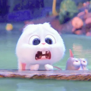 🐰 Snowball The Secret Life of Pets conejo, conejo, dibujo animado, animado, animal, mascota, película, personaje telegram sticker