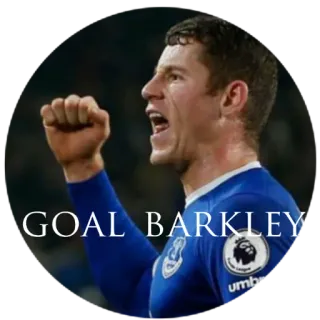 ⚽️ GOAL BARKLEY futebol, gol, atleta, esportes, futebol telegram sticker