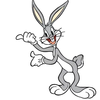 🙂 Bugs Bunny desenho animado, coelho, Looney Tunes, personagem, engraçado telegram sticker