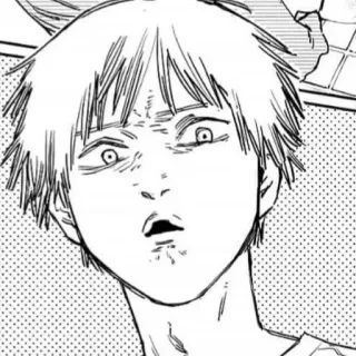 🤮 Denji Chainsaw Man anime, manga, chainsaw man, denji, shocked, funny telegram sticker