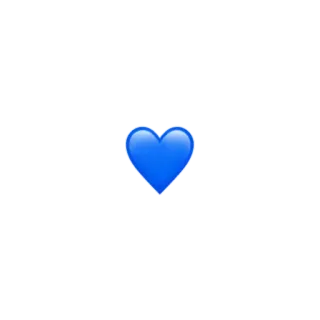 💙 cuore, blu, like, amore telegram sticker