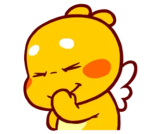 ☺️ 귀여운, 만화, 천사, 노란색, 미소, 달콤한, 친절한, 행복한 telegram sticker