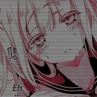 💗 Eh Anime, Manga, Schulmädchen, Weinend, Traurig, Japanisch telegram sticker