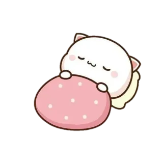 😴 кот, милый, спать, каваий, животное, мультфильм telegram sticker