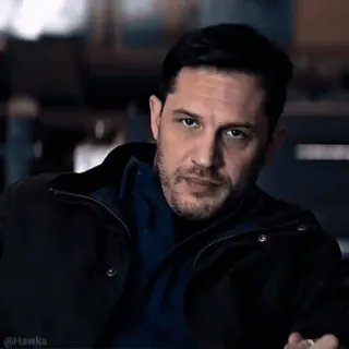 😒 Tom Hardy актер, мужчина, портрет whatsapp sticker