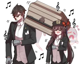 Hu Tao telegram stickers