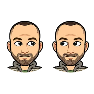👯 Desenho animado, Bitmoji, Avatar, Homem, Retrato telegram sticker