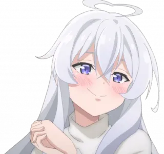 😚 อนิเมะ, ผู้หญิง, นางฟ้า, น่ารัก, การ์ตูน, ยิ้ม telegram sticker