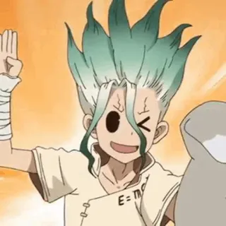 ⏱ Senku Ishigami Dr. Stone E=mc² anime, dr stone, senku, ishigami, science telegram sticker