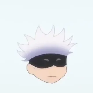 🛑 Gojo Satoru Jujutsu Kaisen Аниме, Манга, Годжо, Годжо Сатору, Магическая битва, Стикер, Персонаж аниме whatsapp sticker
