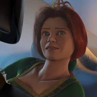 😠 Princess Fiona Shrek ฟีโอน่า, เชร็ค, เจ้าหญิง, การ์ตูน, อนิเมชั่น telegram sticker
