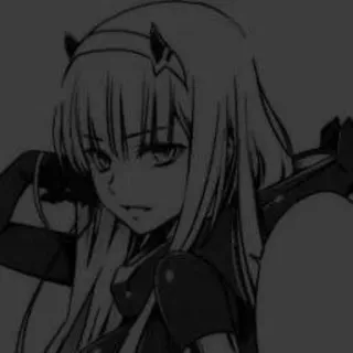 😂 Zero Two Darling in the Franxx Anime, Manga, Zero Two, Darling in the Franxx, Personnage, Fille whatsapp sticker