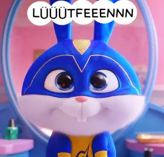 🙏 LÜÜÜTFEEEENN 토끼, 귀여운, 만화, 동물 whatsapp sticker