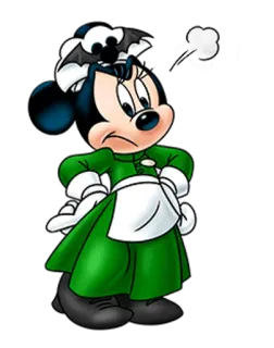 💨 Minnie Mouse cartone animato, topo, halloween, pipistrello, disney telegram sticker