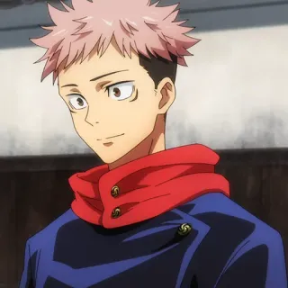 💥 Yuji Itadori Jujutsu Kaisen Anime, Jujutsu Kaisen, Yuji Itadori, Cartone animato telegram sticker