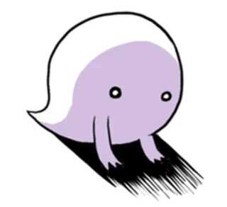 😶 Cartoon, Leuk, Blob, Personage, Sticker telegram sticker