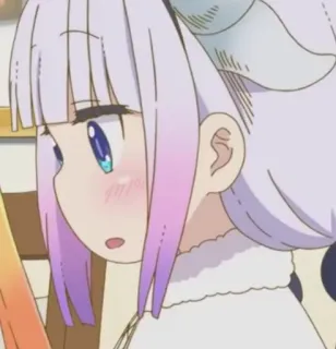 🍥 Kanna Kamui Miss Kobayashi's Dragon Maid Anime, Drache, Niedlich, Kanna, Kanna Kamui whatsapp sticker