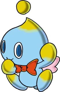 😳 Chao Sonic the Hedgehog chao, sonic, hewan, imut, video game telegram sticker