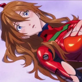 💗 Asuka Langley Sohryu Neon Genesis Evangelion アニメ, 女の子, アスカ, エヴァンゲリオン, キャラクター, 漫画, 赤毛 whatsapp sticker