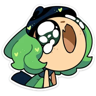 ⭐ Cartoon, Mignon, Kawaii, Personnage, Autocollant, Illustration telegram sticker