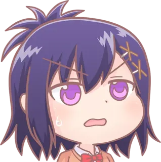 🤨 anime, character, girl, cartoon, manga telegram sticker