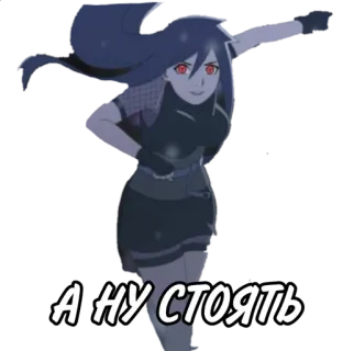 🌟 А НУ СТОЯТЬ anime, girl, red eyes, woman telegram sticker