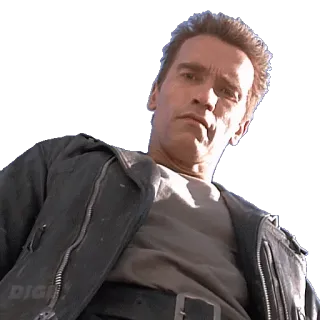 🤔 Terminator หุ่นยนต์, แอนดรอยด์, ภาพยนตร์, อนาคต, ไซบอร์ก telegram sticker
