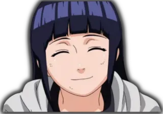 😌 Hinata Hyuga Naruto 애니메이션, 나루토, 히나타, 휴우가, 휴우가 히나타 telegram sticker