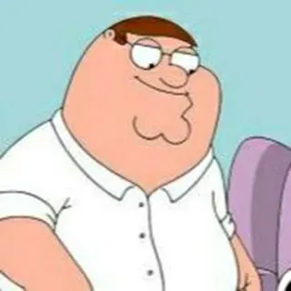 ▪️ Peter Griffin Family Guy 만화, 피터 그리핀, 패밀리 가이, 코미디, 애니메이션 telegram sticker