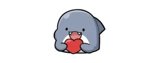 caprica mini shark whatsapp stickers