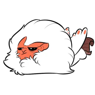 😠 goat, sheep, animal, cartoon, demon, lazy, cute whatsapp sticker