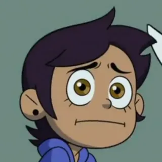 🙁 Luz Noceda The Owl House cartoon, animated, Luz Noceda, character, The Owl House, Disney telegram sticker
