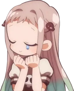 ☺️ Nene Yashiro Toilet-bound Hanako-kun Anime, Manga, Kawaii, Lindo, Animación japonesa, Nene Yashiro, Hanako-kun, el fantasma del baño telegram sticker