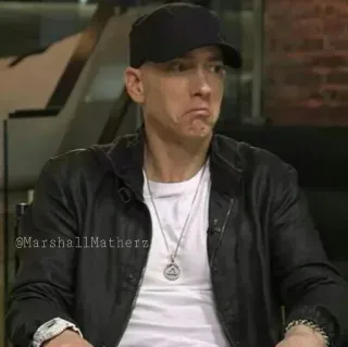 🕸 Eminem rapper, musician, celebrity, portrait, person telegram sticker