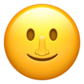 🙂 Эмодзи, Лицо, Улыбка, Желтый, Счастливый, Простой, Иконка whatsapp sticker