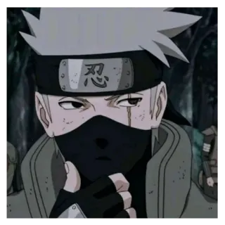 🤔 Kakashi Hatake Naruto 忍 anime, naruto, kakashi, ninja, kakashi hatake, manga, shinobi telegram sticker