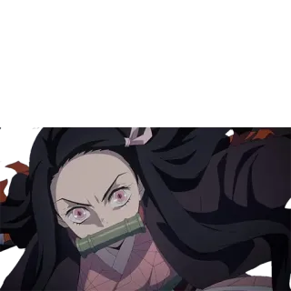🤬 Nezuko Kamado Demon Slayer anime, demon, nezuko, manga, kamado whatsapp sticker