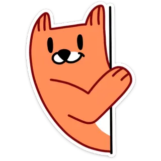 😏 cat, animal, sticker, cartoon, cute telegram sticker