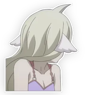 🙄 Anime, Ragazza, Kawaii, Personaggio, Sticker, Carino telegram sticker