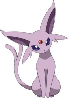 🤔 Espeon Pokémon Espeon, Pokémon, Tipe Psychic, Anime, Video game, Evolusi whatsapp sticker
