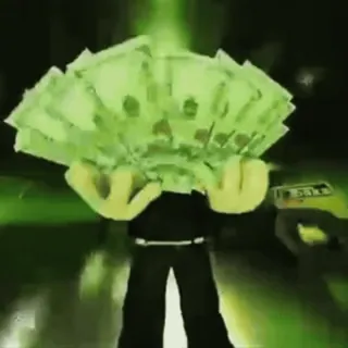 🌟 money, cash, wealth, finance, success, dollars whatsapp sticker