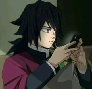 🤨 Giyu Tomioka Demon Slayer Anime, Demon Slayer, Giyu Tomioka, Manga, Personaggio, Telefono, Giapponese whatsapp sticker