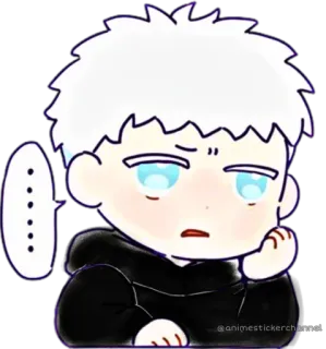 🥱 ...... Animé, Dessin animé, Autocollant, Chibi telegram sticker