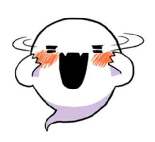 ☺️ spook, schattig, sticker telegram sticker