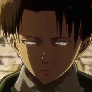 ⚔ Levi Ackerman Attack on Titan Anime, Manga, Levi, Attack on Titan, Karakter, Kapten, Ackerman telegram sticker