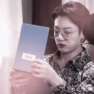 🫐 忌饭团 человек, очки, рубашка whatsapp sticker